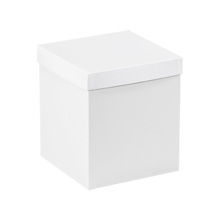 8 x 8 x 9" White Deluxe Gift Box Bottoms